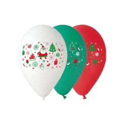 5 PALLONCINI BABBO NATALE