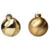 PALLINE DI NATALE VETRO ORO -Offerta economica Silikomart 6 pz palline di natale oro 3 pz lucide e 3 pz opache 75 mm 181041