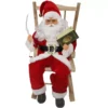 BABBO NATALE SEDUTO SU SEDIA CON LIBRO -Offerta economica Silikomart Babbo Natale su Sedia Con Libro Decorazione natalizia Musicale 0668