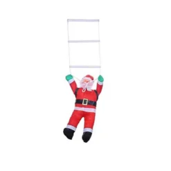 BABBO NATALE CON SCALA IMPERMEABILE 60 CM