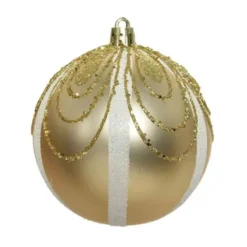 PALLINA DI NATALE ORO 8 CM