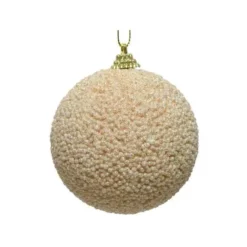 PALLINA DI NATALE PERLINE COLOR PERLA 8 CM