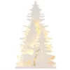 ALBERO DI NATALE IN LEGNO BIANCO CON LED -Offerta economica Silikomart albero di natale in legno bianco con led