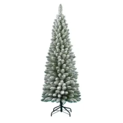 ALBERO DI NATALE INNEVATO DA 240 CM – ABETE FINTO ECOLOGICO