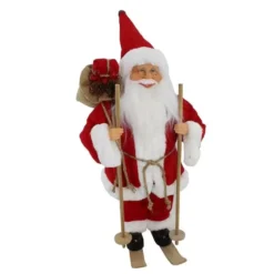 BABBO NATALE CON SCI DI LEGNO