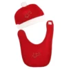 BAVETTA E CAPPELLINO NATALIZI PER NEONATO – COMPLETO NATALE