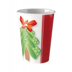 BICCHIERI ALBERO DI NATALE - 8 PZ