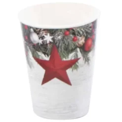 BICCHIERI NATALE SHABBY CHIC - 10 PZ