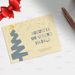 BIGLIETTINO NATALIZIO AUGURI DI UN SERENO NATALE -Offerta economica Silikomart bigliettino natalizio auguri di un sereno natale 1