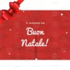 BIGLIETTINO NATALIZIO BUON NATALE ROSSO DA STAMPARE -Offerta economica Silikomart biglietto natale da stampare grafica regali 1