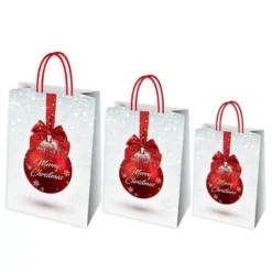BUSTA SHOPPER NATALE VARIE MISURE GRAFICA TAMPERE