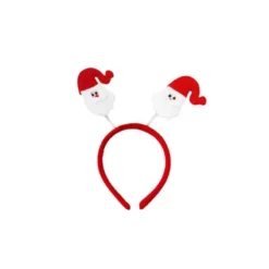 3 CERCHIETTI CON BABBO NATALE A MOLLE