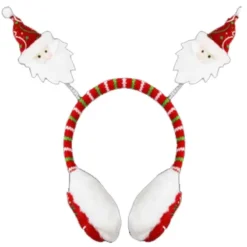 CERCHIETTO CON BABBO NATALE E PARAORECCHIE – 3 PZ