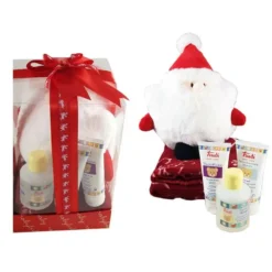 CONFEZIONE REGALO BABBO NATALE E PRODOTTI TRUDI – IDEA REGALO NEONATO
