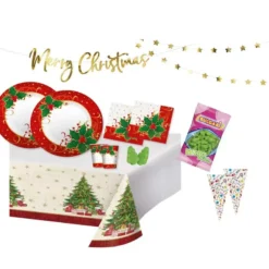 KIT N 51 COORDINATO TAVOLA AGRIFOGLIO - NATALE -Offerta economica Silikomart coordinato tavola natalizio 3