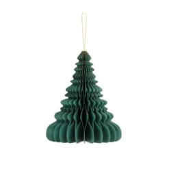 DECORAZIONE ALBERO DI NATALE A NIDO D'APE 24 CM - 3 PZ