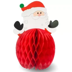 DECORAZIONE BABBO NATALE A NIDO D'APE