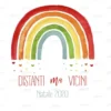 ETICHETTA ADESIVA ARCOBALENO DISTANTI MA VICINI NATALE 2020 -Offerta economica Silikomart etichetta adesiva primo natale con i nonni 2