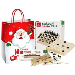 IDEA REGALO DI NATALE GIOCHI DA TAVOLA DI LEGNO