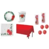 KIT 6 - COORDINATO NATALIZIO STELLA DI NATALE + FORCHETTE E PALLONCINI ROSSI -Offerta economica Silikomart kit 6 coordinato natalizio stella di natale forchette e palloncini rossi