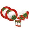 KIT N2 80 PZ PER FESTA NATALE CENONE TEMA AGRIFOGLIO PIATTI PARTY -Offerta economica Silikomart kit n2 80 pz cenone natale agrifoglio
