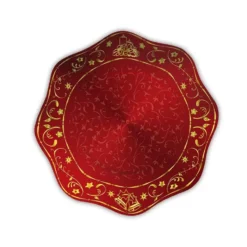 KIT N2 TAVOLA 64 PZ PER FESTA NATALE CAPODANNO CLASSIC RED METAL -Offerta economica Silikomart kit n2 80 pz coordinato tavola natalizio 1 2