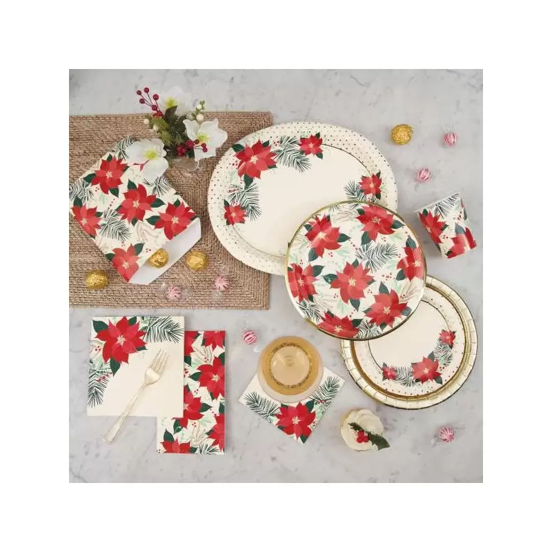 KIT N.54 STELLA DI NATALE NEW - COORDINATO TAVOLA 4 KIT N.54 STELLA DI NATALE NEW - COORDINATO TAVOLA - immagine 2