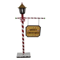 LAMPIONE CON LUCE PAN DI ZENZERO NATALE 74 CM