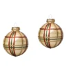PALLINA DI NATALE IN VETRO CHAMPAGNE MOTIVO SCOZZESE - 1 PZ -Offerta economica Silikomart pallina di natale in vetro champagne motivo scozzese 1 pz