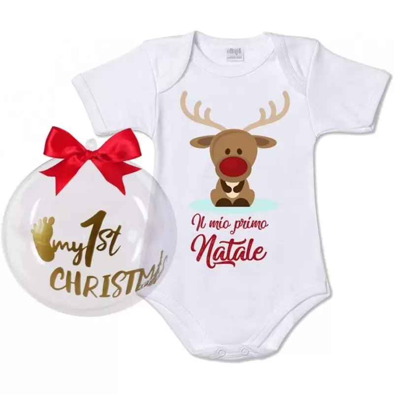 PALLINA DI NATALE PLEXIGLASS PRIMO NATALE CON BODY 9 MESI 3 PALLINA DI NATALE PLEXIGLASS PRIMO NATALE CON BODY 9 MESI