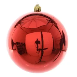 PALLINA DI NATALE SFERA ROSSA 20 CM