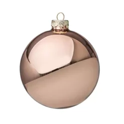 PALLINA DI NATALE SFERA SOFT TERRA 14 CM