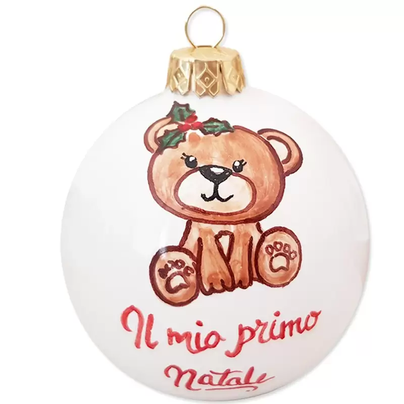 PALLINA NATALIZIA ORSETTA IL MIO PRIMO NATALE CON CONFEZIONE REGALO 5 PALLINA NATALIZIA ORSETTA IL MIO PRIMO NATALE CON CONFEZIONE REGALO - immagine 3