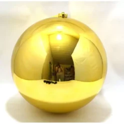 PALLINA ORO LUCIDA DI NATALE 25 CM