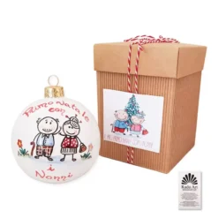 PALLINA PRIMO NATALE CON I NONNI CON CONFEZIONE REGALO