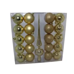 PALLINE DI NATALE E PUNTALE ORO