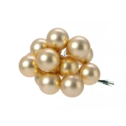 PALLINE DI NATALE ORO OPACO - 144 PZ