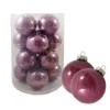 PALLINE DI NATALE MALVA 10 CM – 12 PZ