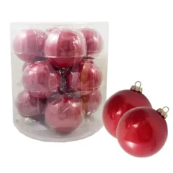 PALLINE DI NATALE ROSSE 6 CM – 36 PZ