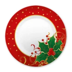 PIATTINI DESSERT NATALE GOURMET - 8 PZ