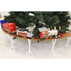 PISTA TRENINO CON BASE PER ALBERO DI NATALE