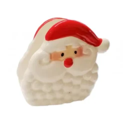 PORTA TOVAGLIOLI BABBO NATALE DI CERAMICA