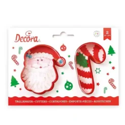 2 TAGLIAPASTA BABBO NATALE CANDY CANE