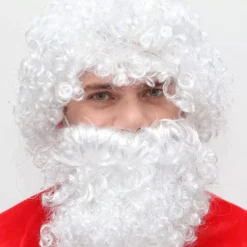 SET BABBO NATALE PER ADULTI – BARBA E PARRUCCA TAGLIA UNICA