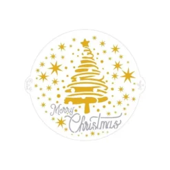 STENCIL MERRY CHRISTMAS ALBERO DI NATALE