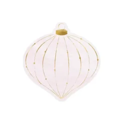 TOVAGLIOLI PALLINA DI NATALE ROSA E ORO - 20 PZ