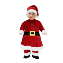 VESTITO BAMBINA PRIMI PASSI N2060 BABBO NATALE